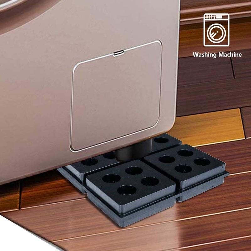Forestchill Anti Vibration Rubber Pads  4"" X 4"" X 3/4"" Heavy Duty Waffle Vibration Isolation Pad for HVAC  Air Compressor  Washer and Dryer  Air Conditioner Units  4 Pack - Image 4